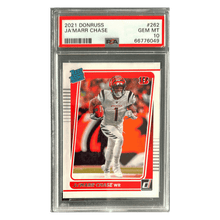 Ja'Marr Chase PSA 10 2021 Panini Donruss Rated Rookie Card #262