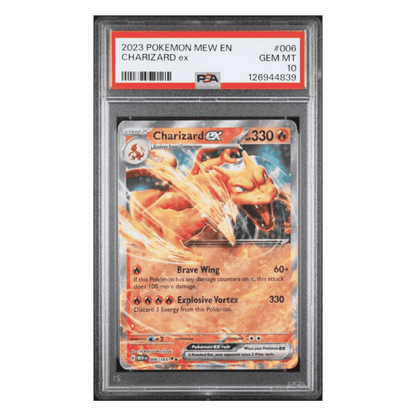 Charizard ex PSA 10 2023 Pokemon MEW EN Card #006