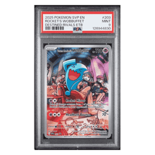 Rocket's Wobbuffet PSA 9 2025 Pokemon SVP EN Destined Rivals ETB Card #203