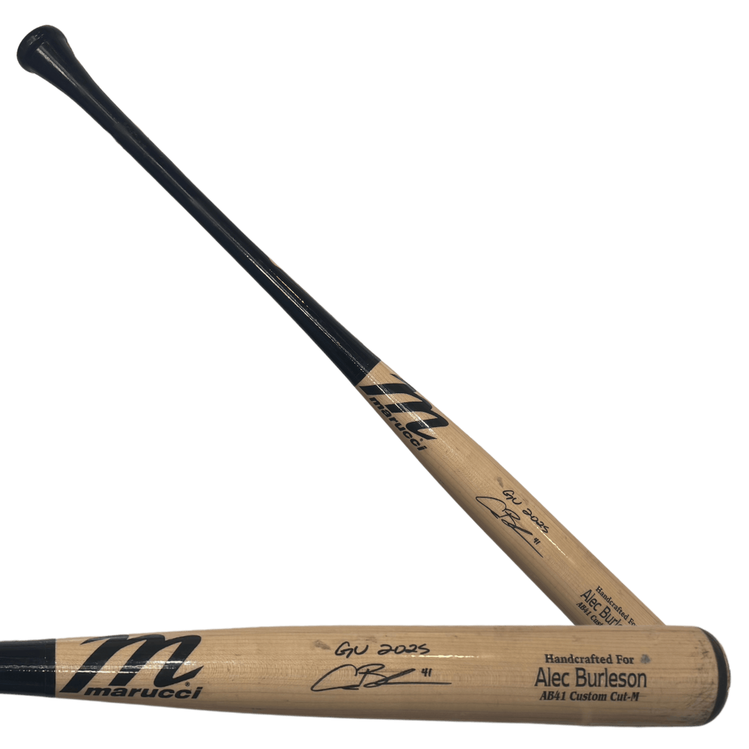 Alec Burleson St Louis Cardinals Autographed 2025 Game Used Marucci Bat w/ Inscription- JSA COA