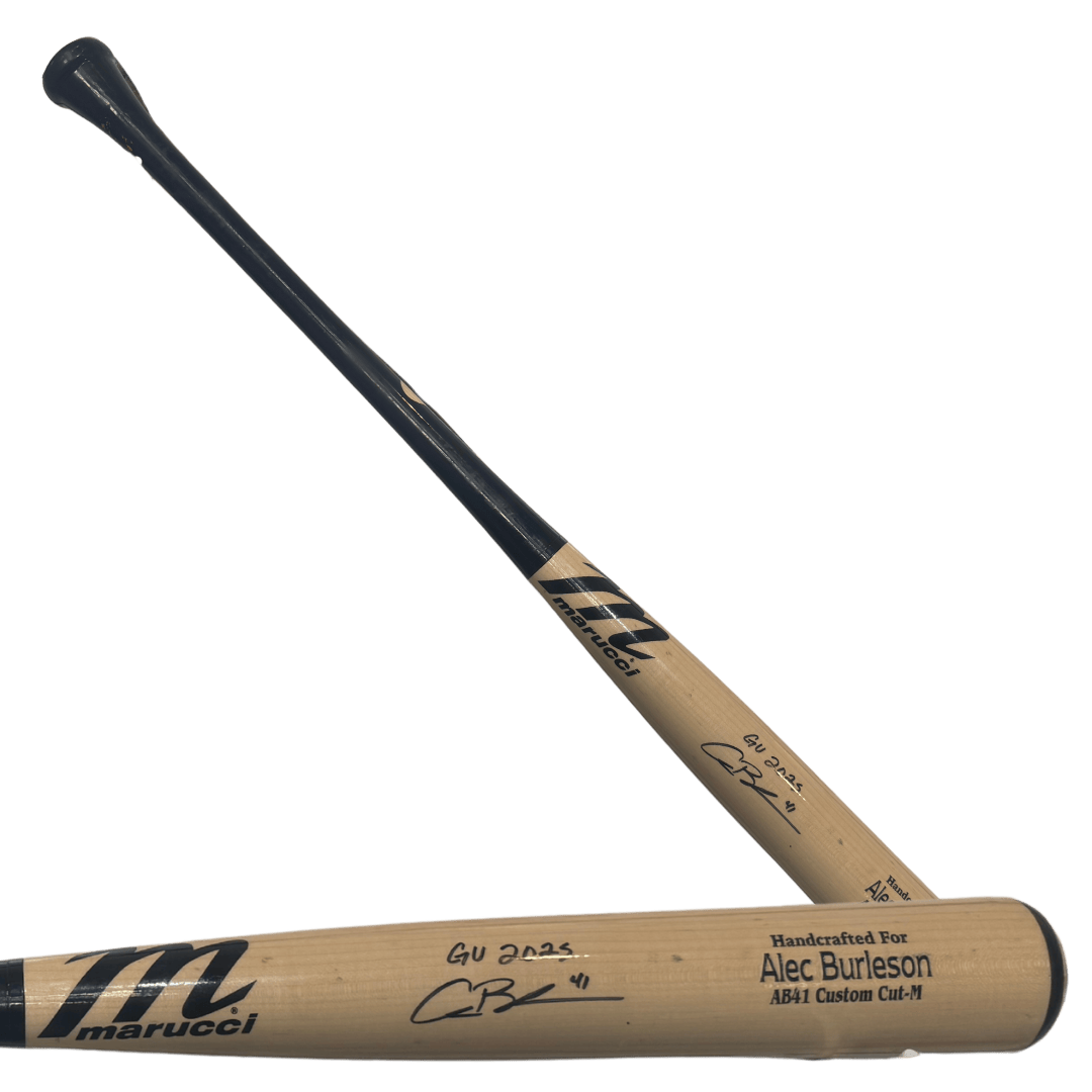 Alec Burleson St Louis Cardinals Autographed 2025 Game Used Marucci Bat w/ Inscription- JSA COA