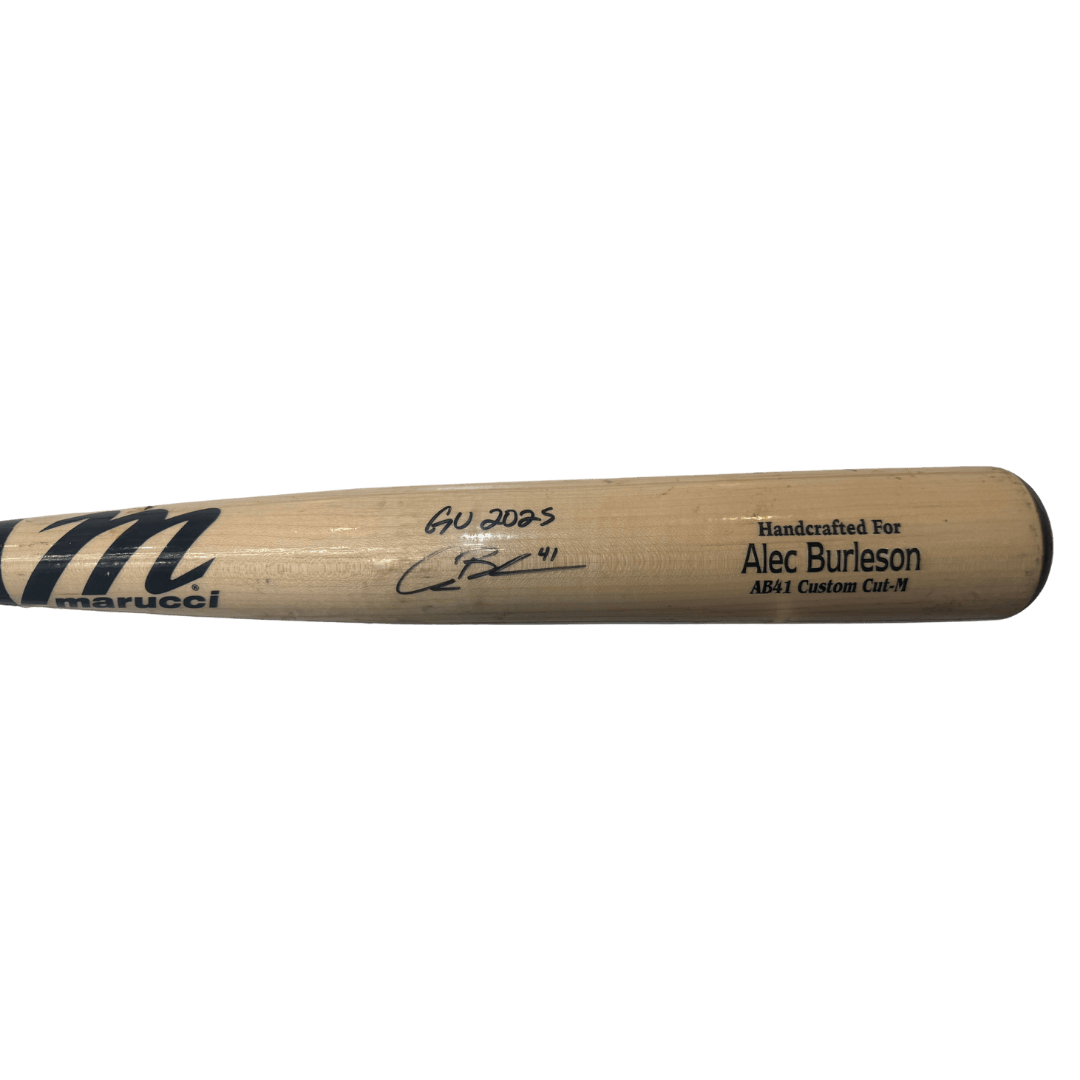 Alec Burleson St Louis Cardinals Autographed 2025 Game Used Marucci Bat w/ Inscription- JSA COA