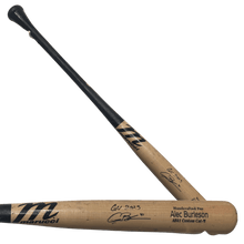 Alec Burleson St Louis Cardinals Autographed 2025 Game Used Marucci Bat w/ Inscription- Cracked - JSA COA