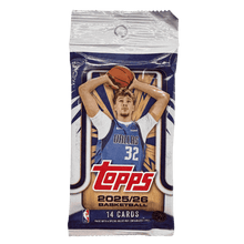 2025-26 Topps Basketball Single Pack - 14 Cards