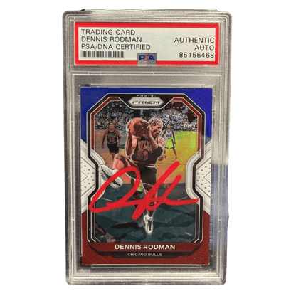 Dennis Rodman 2020-21 Panini Prizm Autographed Card #166