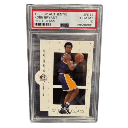 Kobe Bryant PSA 10 1998 Upper Deck SP Authentic First Class Card #FC14