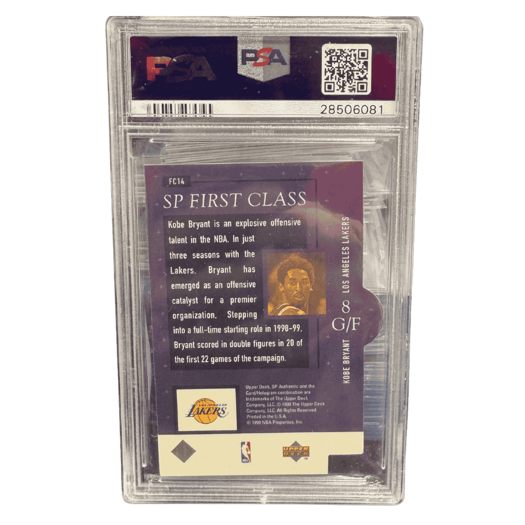 Kobe Bryant PSA 10 1998 Upper Deck SP Authentic First Class Card #FC14