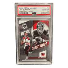 Joe Burrow PSA 10 2020 Panini Mosaic Introductions Card #I1