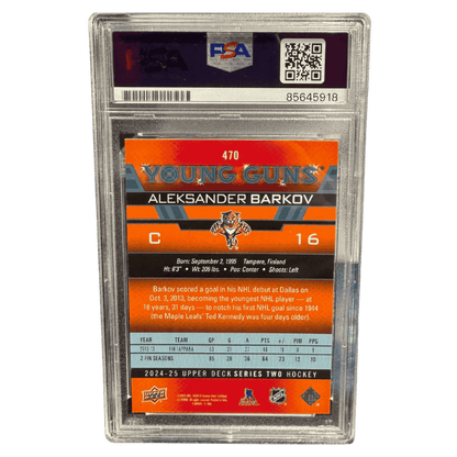 Aleksander Barkov 2024-25 Upper Deck Series Two Young Guns Autograph Card #470