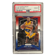 Kobe Bryant PSA 10 2019 Panini Prizm Red/White/Blue Card #8