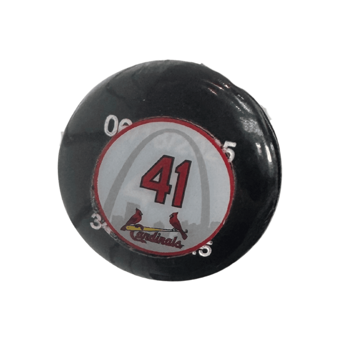 Alec Burleson St Louis Cardinals Autographed 2025 Game Used Marucci Bat w/ Inscription- JSA COA