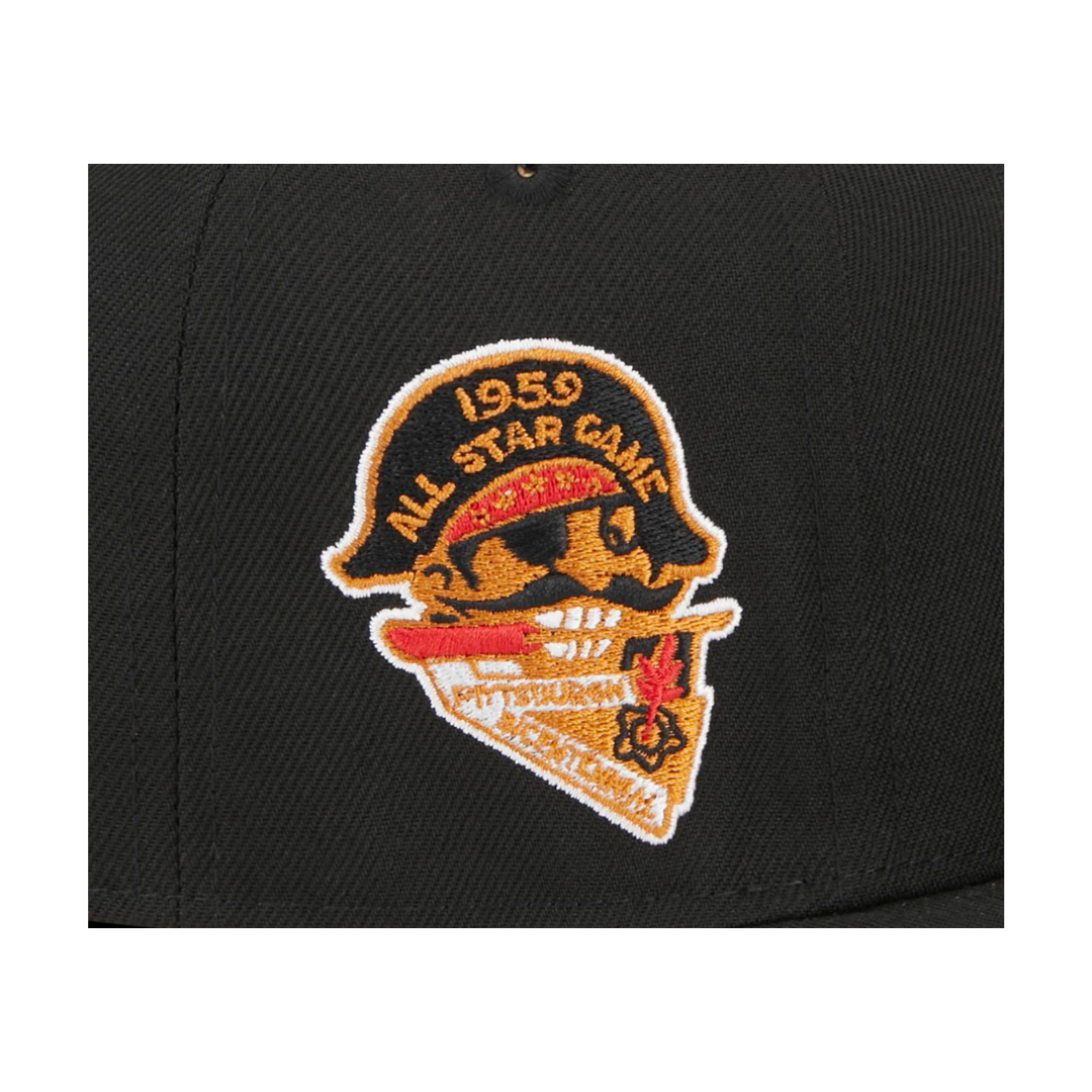 Pittsburgh Pirates 1959 All-Star Game Patch New Era Black 9FIFTY Adjustable Snapback Hat