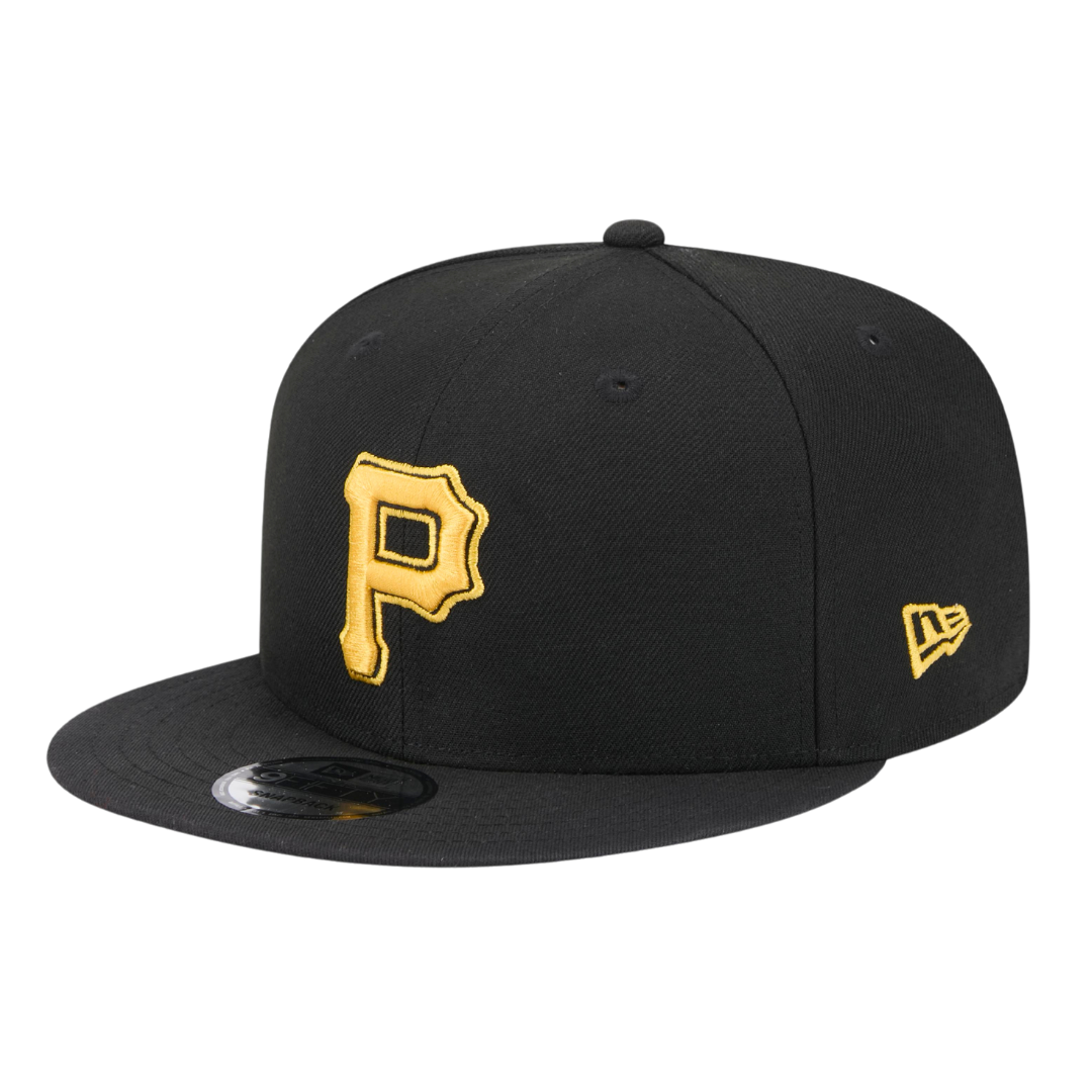 Pittsburgh Pirates Official Team Colors New Era Black 9FIFTY Adjustable Snapback Hat