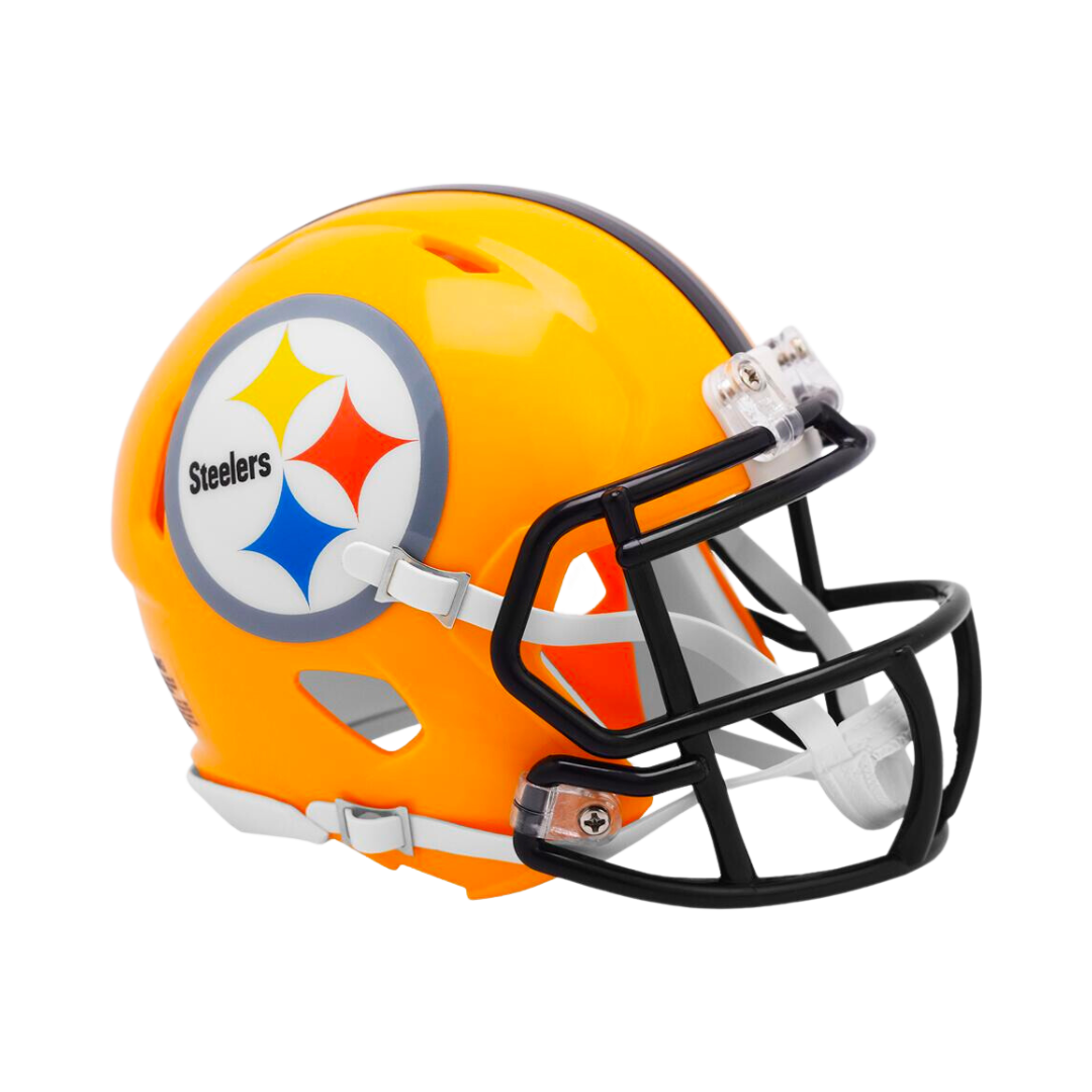Pittsburgh Steelers 1962 75th Anniversary Throwback Speed Riddell Mini Football Helmet