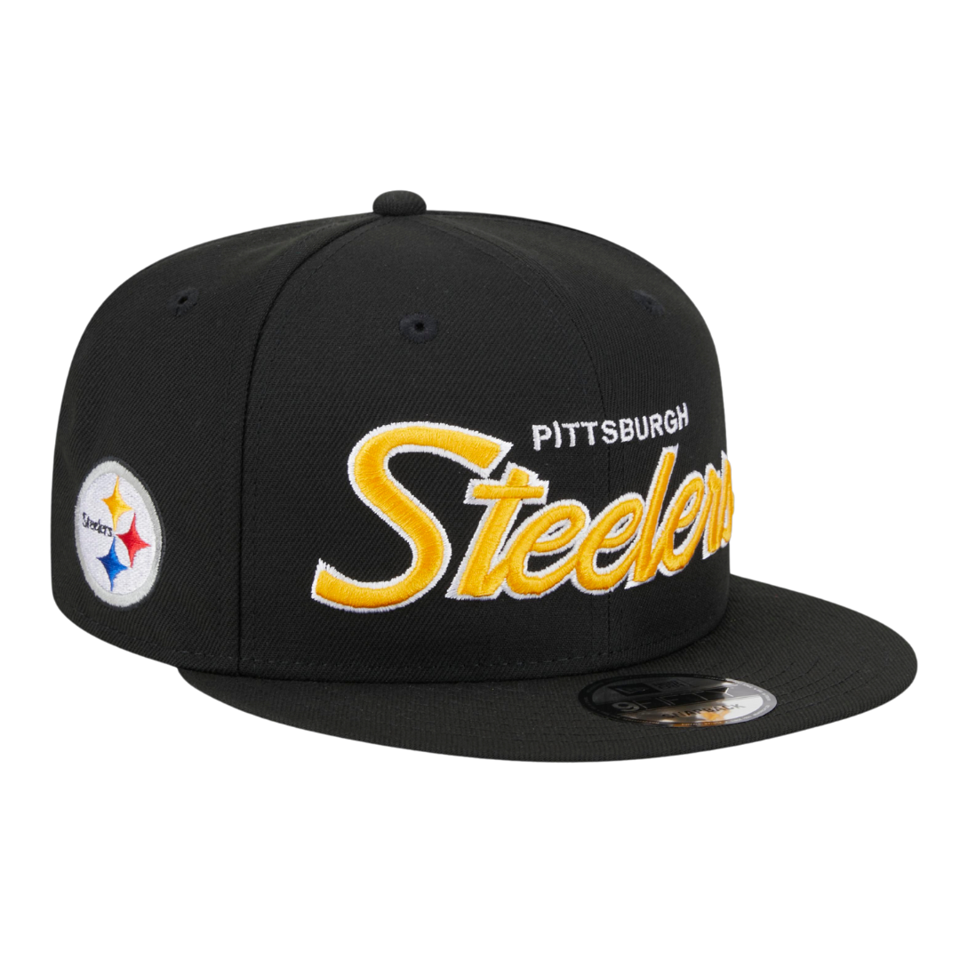 Pittsburgh Steelers Evergreen Script 9FIFTY Snapback Hat