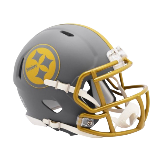 Pittsburgh Steelers Slate Speed Riddell Mini Football Helmet