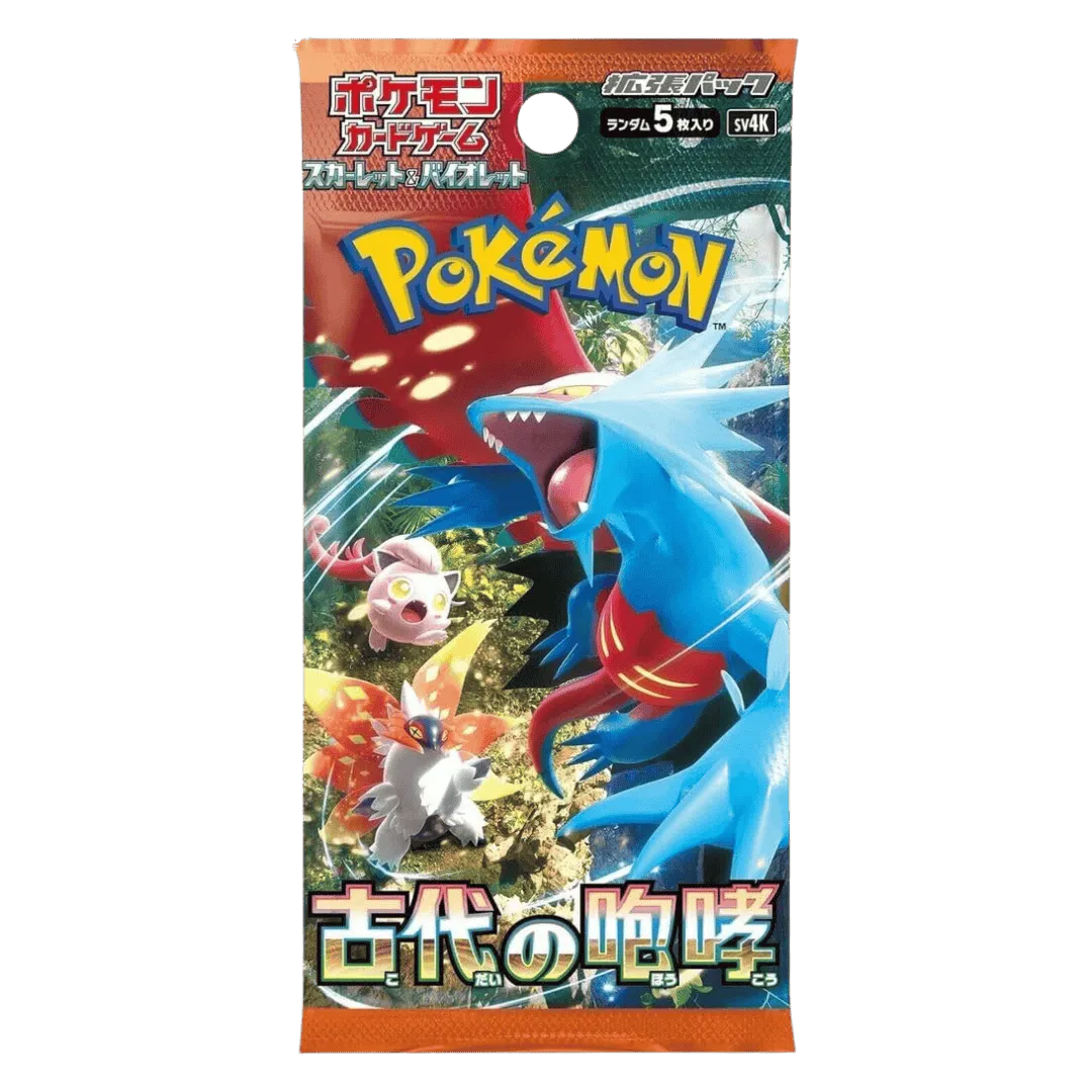 Pokemon Ancient Roar SV4k Japanese Booster Pack - Single Pack