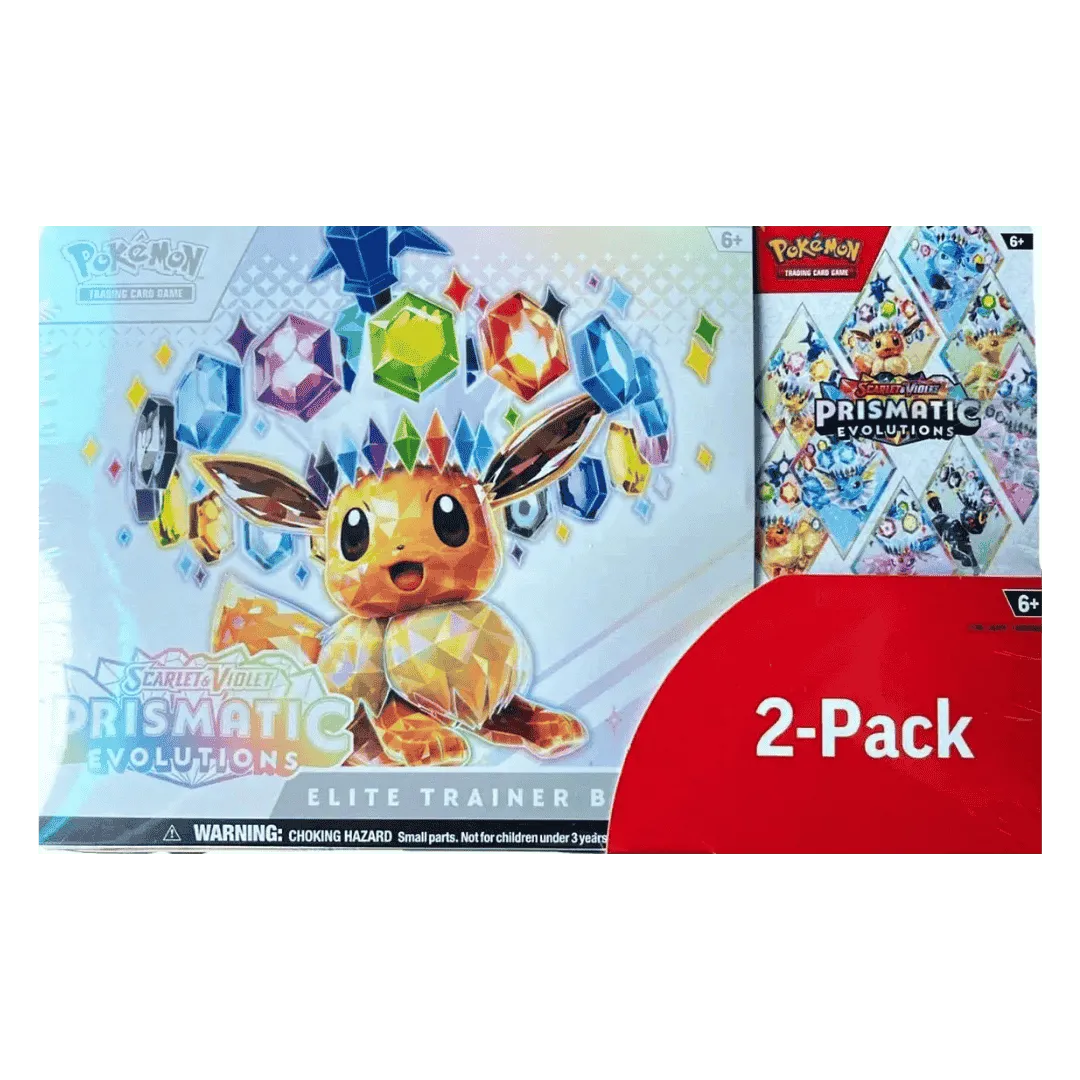 Pokemon TCG: Scarlet & Violet Prismatic Evolutions Elite Trainer Box & Booster Bundle - 2 Pack