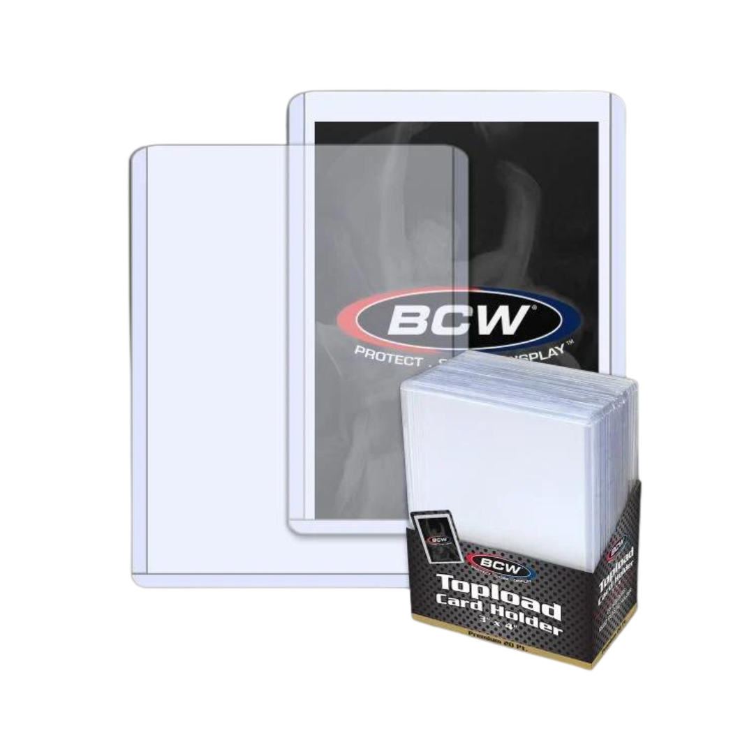 BCW Topload Trading Card Holder 3"x4"- Premium 20Pt - 25 Pack