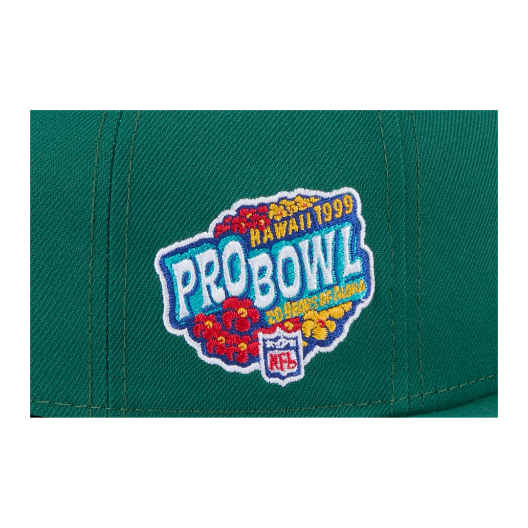 New York Jets 1999 Pro Bowl Patch New Era Green 9FIFTY Adjustable Snapback Hat