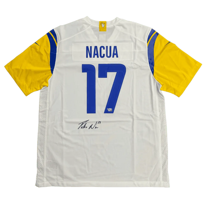 Puka Nacua Los Angeles Rams White Nike Autographed Jersey - Fanatics COA