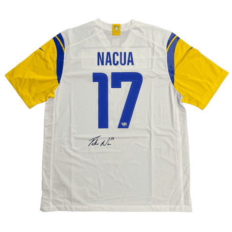 Puka Nacua Los Angeles Rams White Nike Autographed Jersey - Fanatics COA