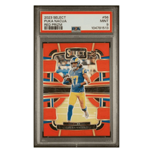 Puka Nacua PSA 9 2023 Panini Select Red Prizm Rookie RC #d/ 99 Card #56