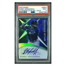 Randy Arozarena PSA 9 2022 Panini '20 Shining Star Sigature Gold #d/ 10 Card #SSRA