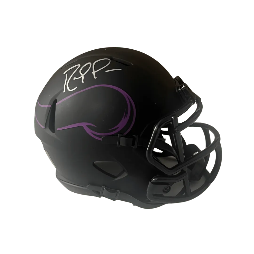 Randy Moss Minnesota Vikings Autographed Eclipse Mini Speed Helmet - Beckett COA