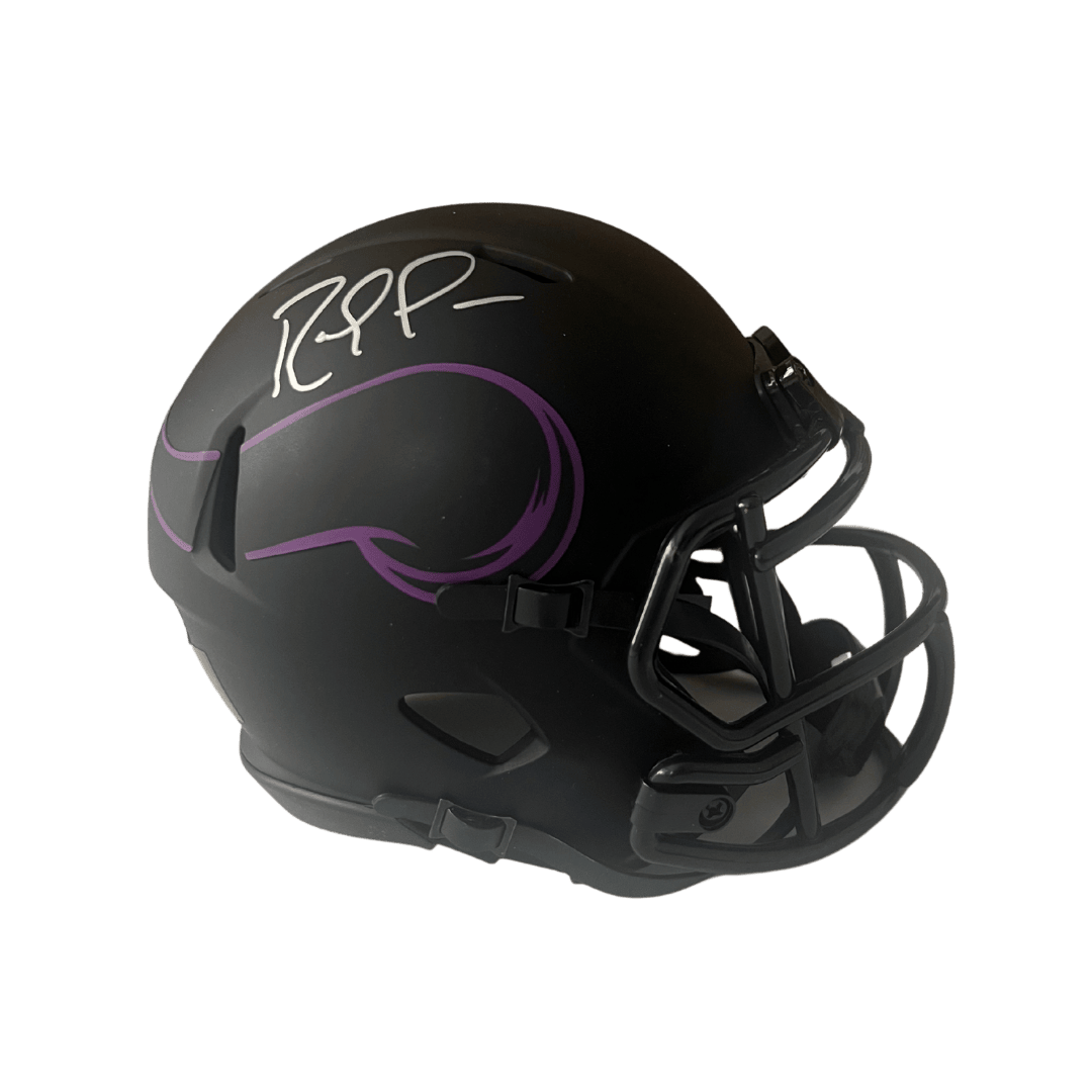 Randy Moss Minnesota Vikings Autographed Eclipse Mini Speed Helmet - Beckett COA