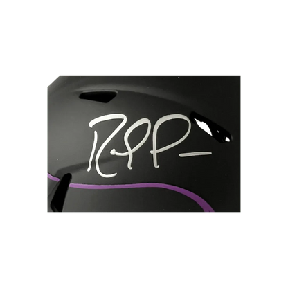 Randy Moss Minnesota Vikings Autographed Eclipse Mini Speed Helmet - Beckett COA