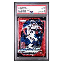 Randy Moss PSA 9 2024 Panini Prizm No Huddle Red Card #192