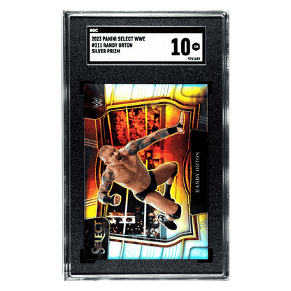 Randy Orton SGC 10 2023 Panini Select WWE Silver Prizm Card #211