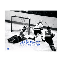 Red Berenson St Louis Blues Autographed 11x14 Photo w/ "1st Goal" Inscription #D - Fan Cave COA