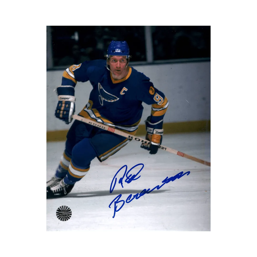 Red Berenson St Louis Blues Autographed 8x10 Color Skating Photo - Fan Cave COA