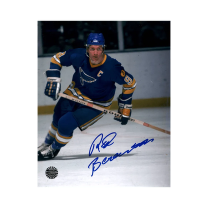 Red Berenson St Louis Blues Autographed 8x10 Color Skating Photo - Fan Cave COA