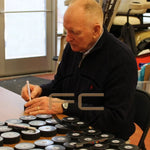 
Red Berenson St Louis Blues Autographed B&W Goal 8x10 Photo - Fan Cave COA — Back
