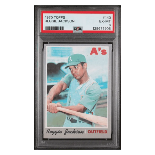 Reggie Jackson PSA 6 1970 Topps Card #140