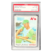 Reggie Jackson PSA 6 1970 Topps Card #140