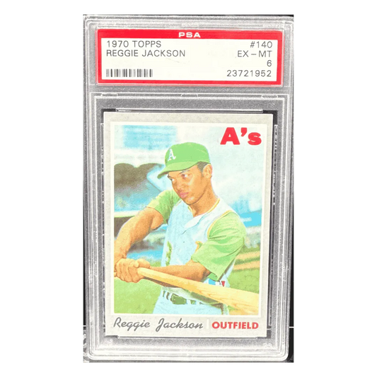 Reggie Jackson PSA 6 1970 Topps Card #140