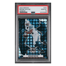 Reggie Wayne PSA 10 2022 Panini Mosaic Genesis Card #241