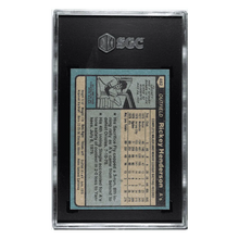 Rickey Henderson SGC 7 1980 Topps Card #482