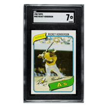 Rickey Henderson SGC 7 1980 Topps Card #482