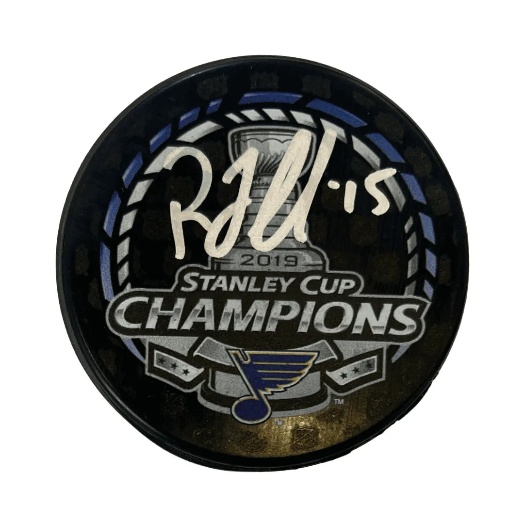 Robby Fabbri St Louis Blues Autographed 2019 Stanley Cup Champions Puck - JSA COA
