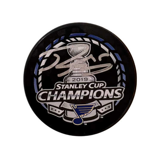Robert Thomas St Louis Blues Autographed 2019 Stanley Cup Champions Puck - JSA COA