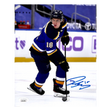 Robert Thomas St Louis Blues Autographed Home Uniform Photo - JSA COA