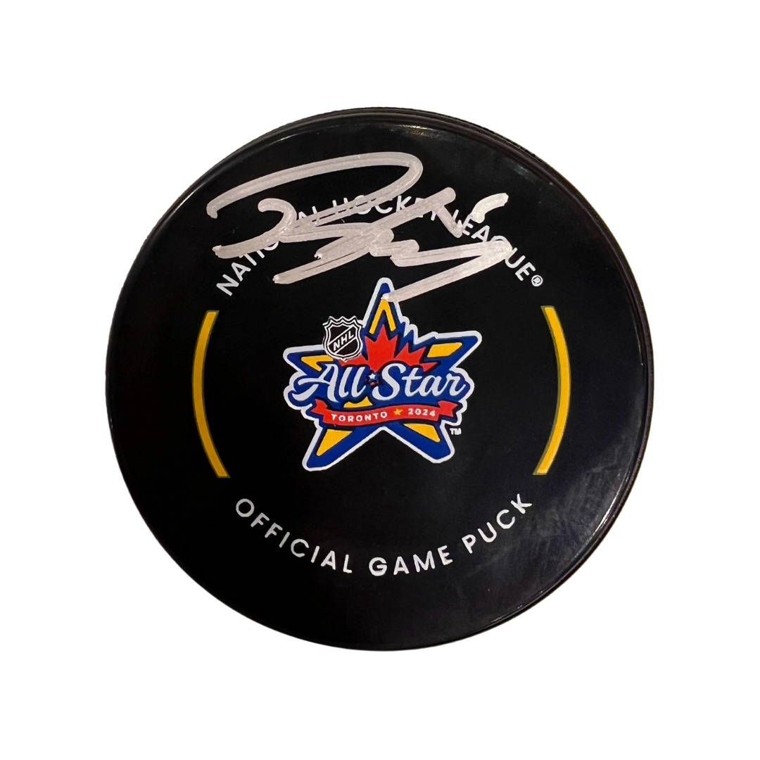 Robert Thomas St Louis Blues Autographed 2024 All Star Game Official Game Puck - JSA COA
