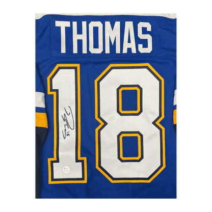 Robert Thomas St Louis Blues Autographed Adidas Home Jersey - Fan Cave COA
