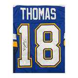 Robert Thomas St Louis Blues Autographed Adidas Home Jersey - Fan Cave COA