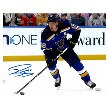 Robert Thomas St Louis Blues Autographed Home Uniform 8x10 Photo - JSA COA